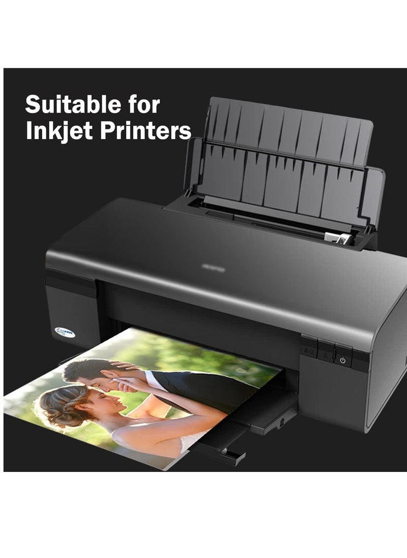 JOJO 20-Sheet A4 Size Glossy Photo Paper With Sticker 135gsm Thickness White  - Image 4