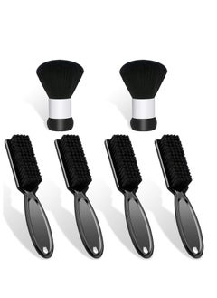 Y&D 6 Pack Barber Brush Duster, Blade Cleaning and Neck Duster Brush, Beard Clipper Nylon Trimmer Supplies for Travel Home Hair Salon  - Image 1