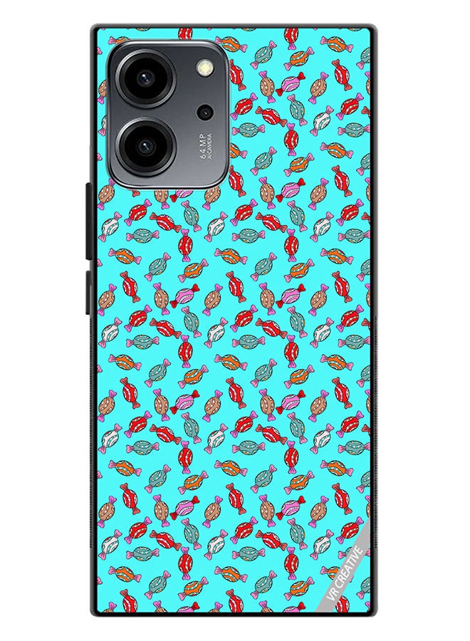 VR CREATIVE Protective Case Cover For Honor 80 SE Trendy Raster Design Multicolour - Image 1