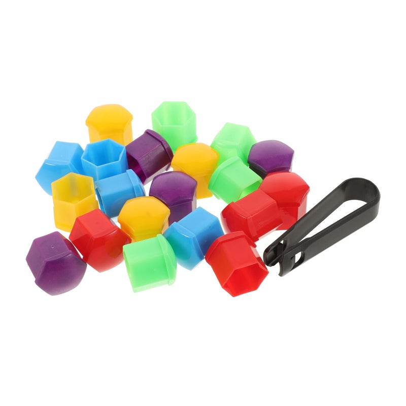 19mm Universal Wheel Nut Caps 20 Pack Hexagonal Rustproof Dustproof For SUV Truck - Image 2