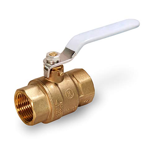 Everflow Midline Valve 832T434-NL Premium Full Port Ball Valve Brass, x 2-1/2 in. FIP - Image 1