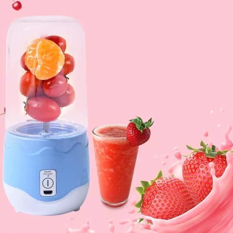 HOME STUFFS Juicer Portable Blender USB Rechargeable with 4 Blades Smoothie Cup Multifunctional Pack Of 1 - Image 3