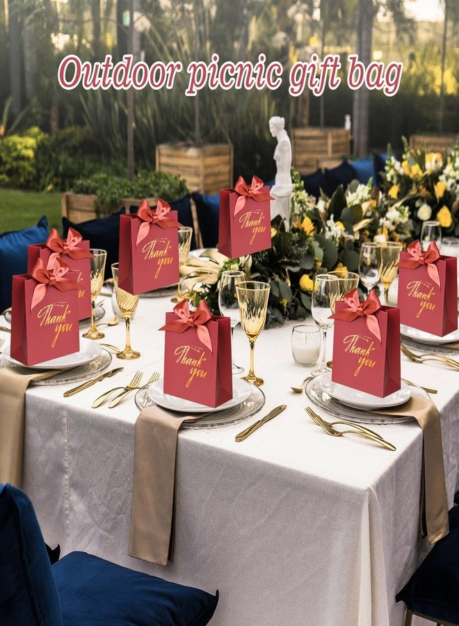 DECHISY 24Pack Thank You Gift Bags (Red) - Image 2