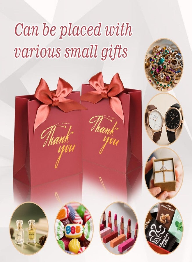 DECHISY 24Pack Thank You Gift Bags (Red) - Image 4