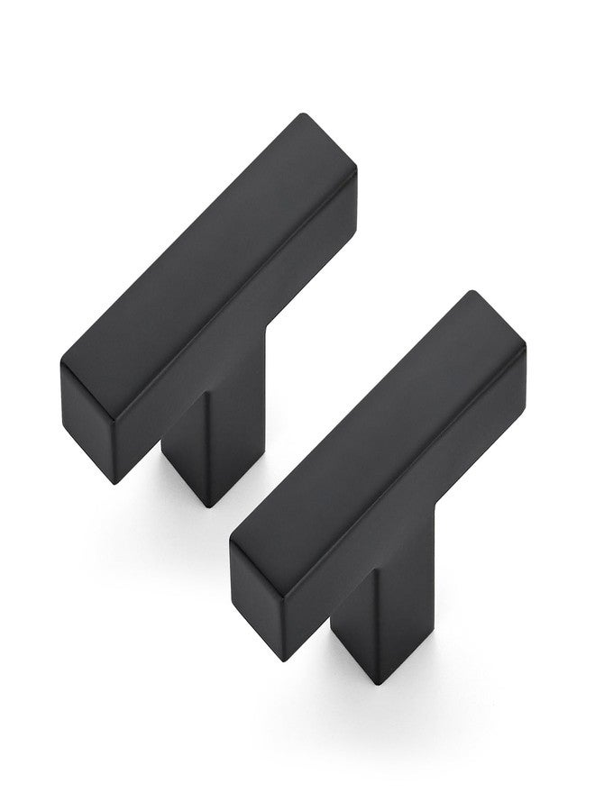 JOY DECOR Cabinet Knobs, Black Cabinet Handles, 2 Pack Kitchen Cabinet Knobs 2 Inch, Single Hole Drawer Knobs for Dresser Drawers - Image 1