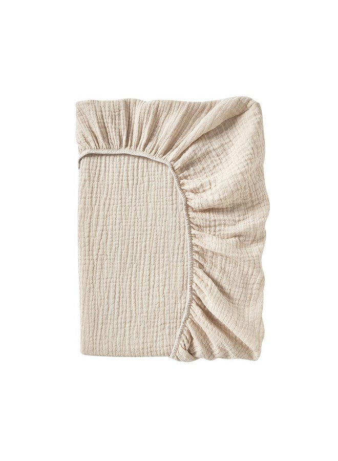DONOMILO Muslin Changing Pad Cover,Ultra Soft Breathable Diaper Changing Table Cover for Baby Boys Girls,Neutral Fitted Changing Pad Sheets - Image 2