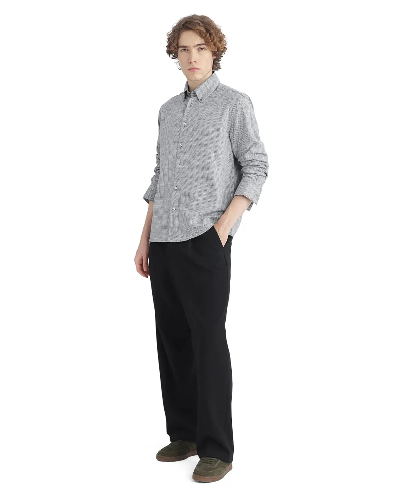 Rare Rabbit Men's Oversized Fit Checked Shirt