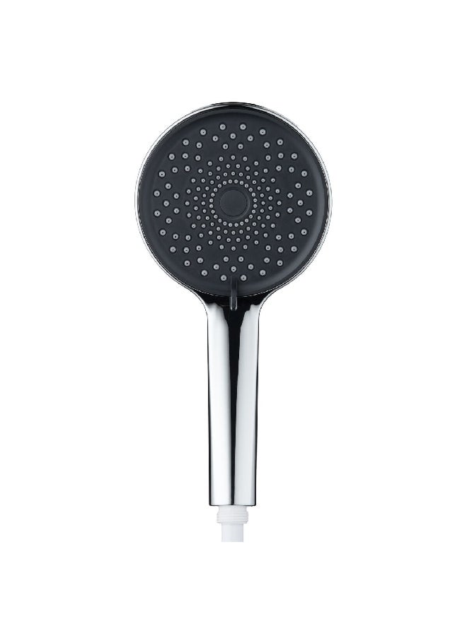 Voli 5-Sprayers Generous Water Coverage Shower Hand Chrome and Black 5 Inch DH3000E - Image 1