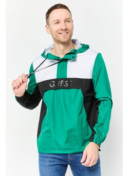 GUESS Men Brand Logo Windbreaker Jacket, Multicolor  - Image 1