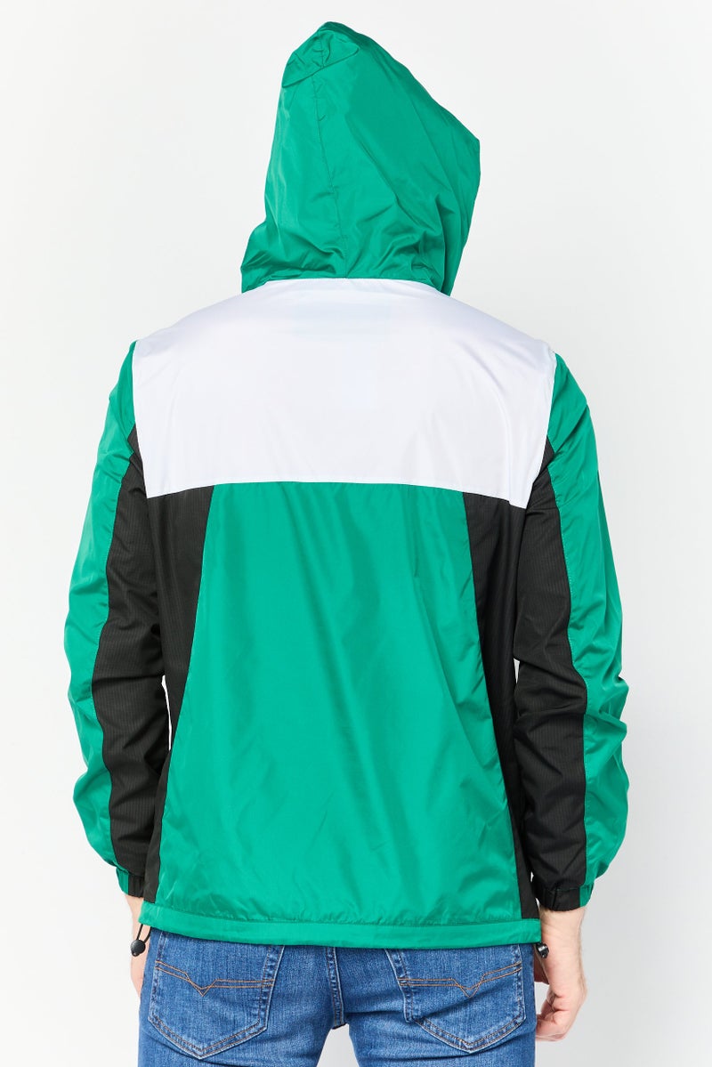 GUESS Men Brand Logo Windbreaker Jacket, Multicolor  - Image 4