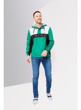 GUESS Men Brand Logo Windbreaker Jacket, Multicolor  - Image 2