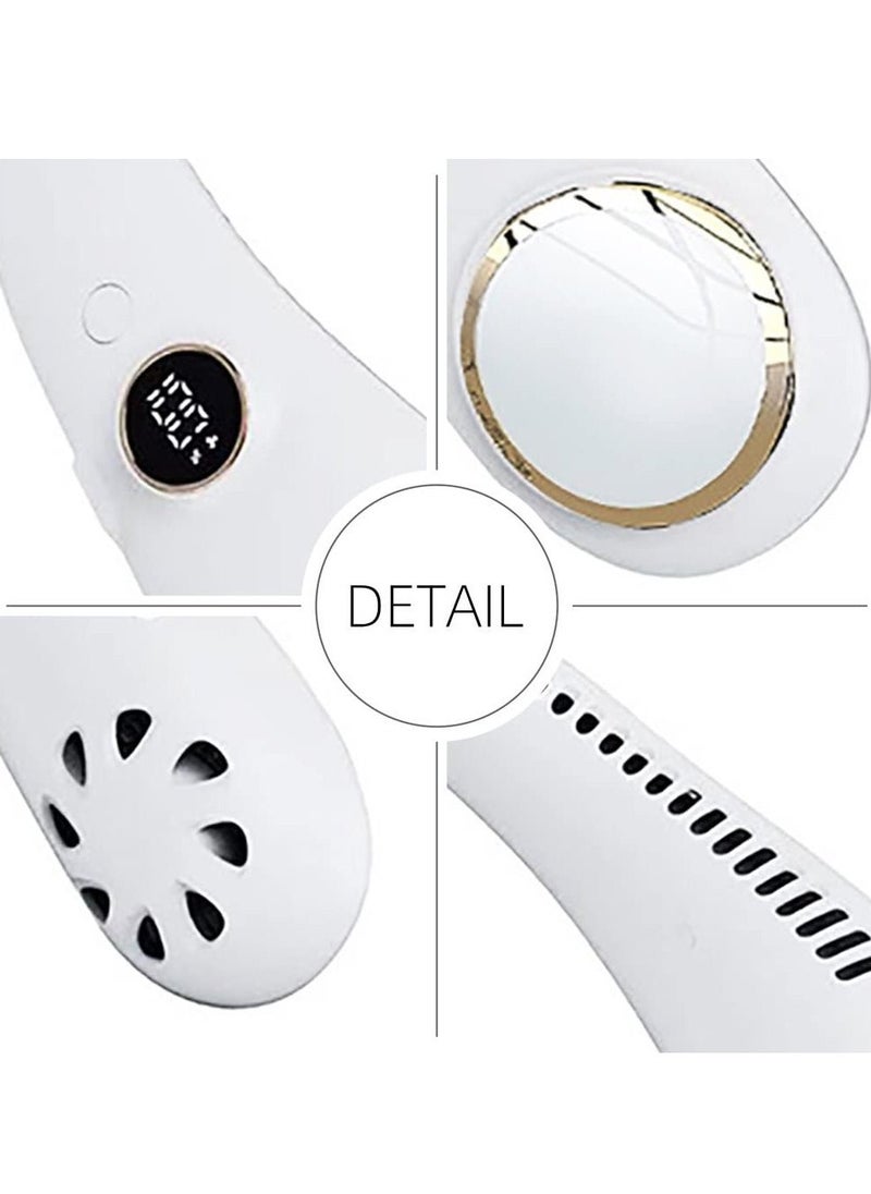 Arabest - Personal Fan, Leafless, Rechargeable, Head Phone Design, Usb Powered Desk Fan,3-Speeds Adjustable - Image 1