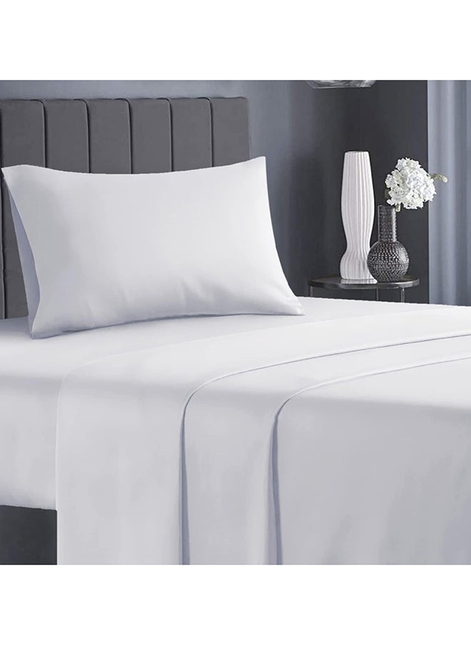 Premium White Twin Sheets Set - 1800 TC Series 3 Piece Bed Sheets - Soft Brushed Microfiber Fabric - 16 Inches Deep Pockets Sheets Wrinkle Free & Fade Resistant by Infinitee Xclusives 