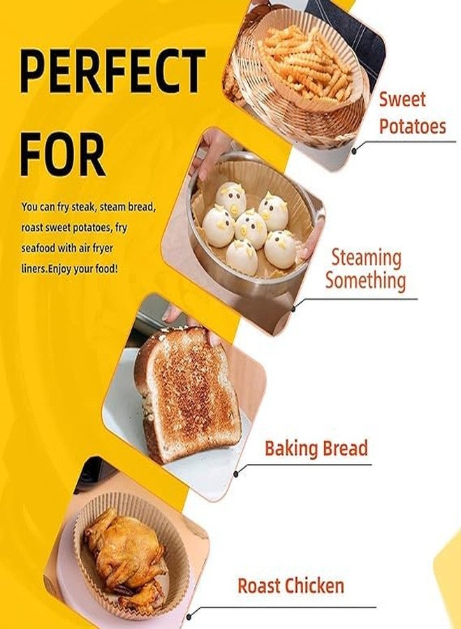 UNIQUE VATIKA Air Fryer Disposable Paper Liner,Cooking Paper for Air Fryer,Non-Stick Air Fryer Liners,Baking Paper for Air Fryer Oil-Proof,Food Grade Parchment for Baking Roasting Microwave (100 Pcs) - Image 5