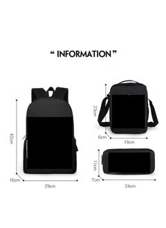 Generic Mario cartoon backpack, primary and secondary school student backpack, large capacity backpack, three piece set, single shoulder bag, pencil case, unisex  - Image 2