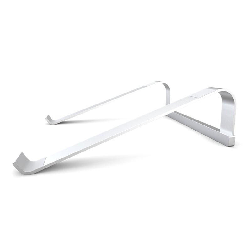 Ergonomic Laptop Stand: 16° Angle Premium Silver Aluminum Riser - Ventilated Heat-Dissipating Portable Holder for Home Office Travel Comfortable Typing Viewing - Image 1