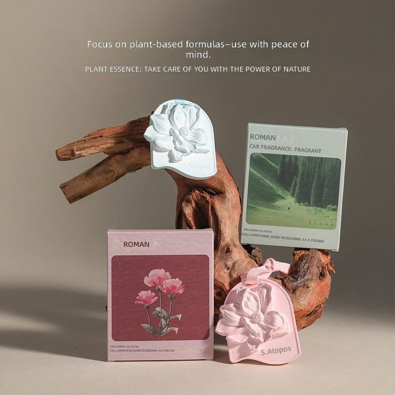 Begonia Scented Hanging Plaster Aroma Stone for Wardrobe & Bedroom - Solid Perfume Air Freshener, Flower Diffuser Stone - Image 3