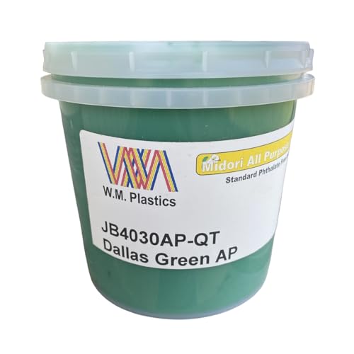 WM PLASTICS Plastisol Ink for Screen Printing-Quart (Dallas Green) - Image 1