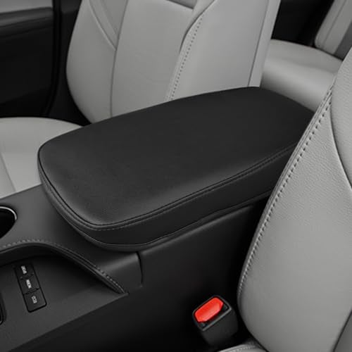 DEYTOP Armrest Cover for Toyota Avalon 2013-2018 Accessories Center Console Cover for Toyota Avalon 2013 2018 Accessories Armrest Pad (Black) - Image 1