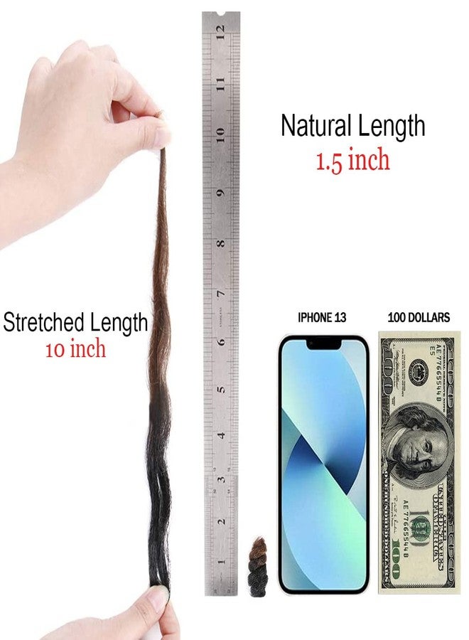 MIMAN 3 Packs 10 Inch Short Curly Crochet Hair for Black Women 12MM Crochet Braids Synthetic Braiding Hair Extensions for Women DIY Mohawk Afro Braided Hairstyle (Black to Brown #1B/30) - Image 2