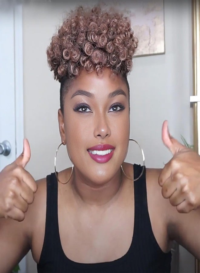 MIMAN 3 Packs 10 Inch Short Curly Crochet Hair for Black Women 12MM Crochet Braids Synthetic Braiding Hair Extensions for Women DIY Mohawk Afro Braided Hairstyle (Black to Brown #1B/30) - Image 1