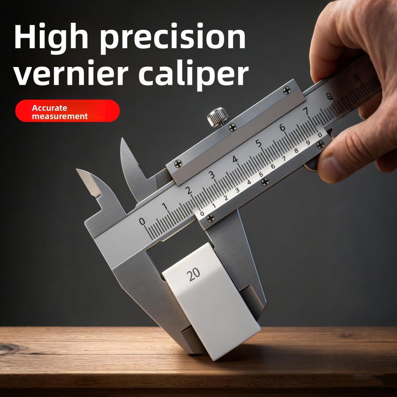 T1 Calipers Ultra High Precision Vernier Caliper 0 To 145mm Manual Micrometer Smooth Sliding Durable Easy Use For Industry Machinery Jewelry Making No Power Supply Required - Image 3