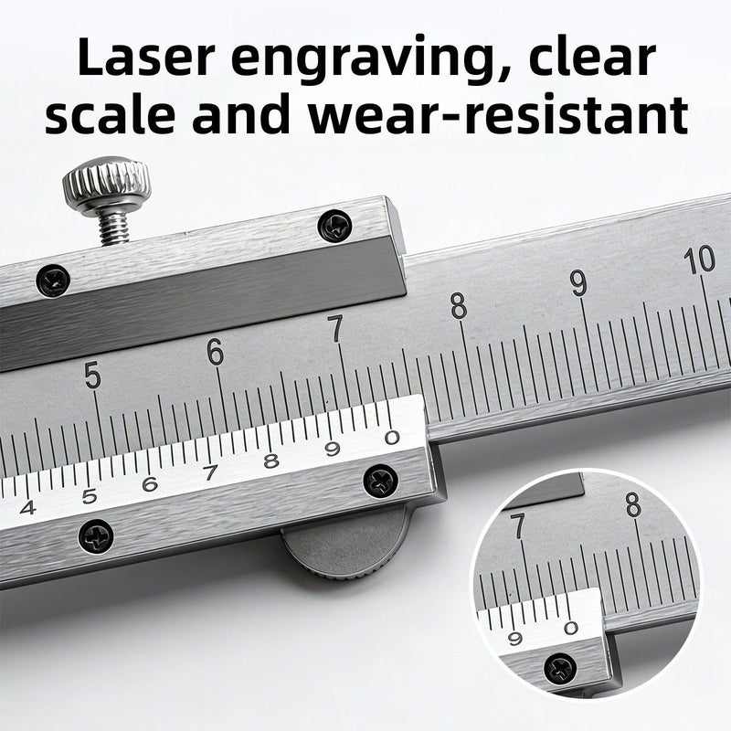 T1 Calipers Ultra High Precision Vernier Caliper 0 To 145mm Manual Micrometer Smooth Sliding Durable Easy Use For Industry Machinery Jewelry Making No Power Supply Required - Image 2