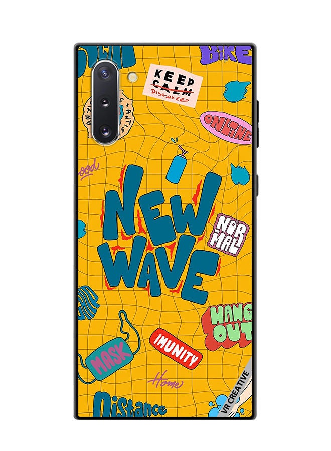 VR CREATIVE Protective Case Cover For Samsung Galaxy Note10 5G Multiple Logo Design  Multicolour - Image 1