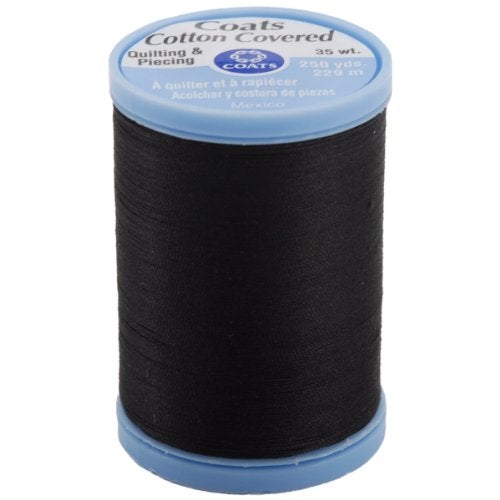 COATS CLARK COATS & CLARK Inc S925-900 Cotton Covered Quilting and Piecing Thread, 250-Yard, Black - Image 4