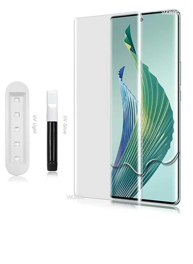 Generic - Tecno Spark 20 Pro Plus Premium Tempered Glass Design For Tecno Spark 20 Pro Plus Smartphone Advanced Border Less Full Edge To Edge UV Screen Protector And Easy Installation Kit - Image 1