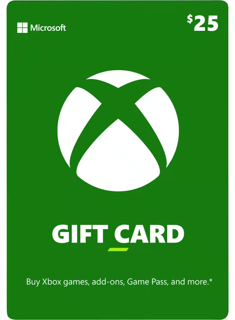 Xbox Card $25 Gift Card USA