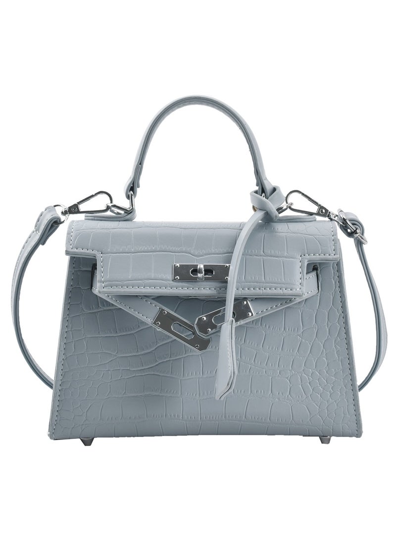 VIDSID Women's Shoulder bag Satchel Handbag(Blue） 