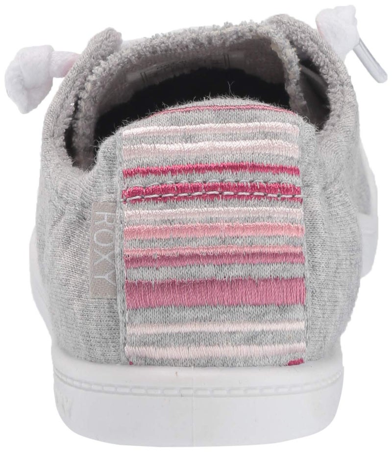 Roxy Girl's RG Bayshore Slip On Sneaker Shoe Shoe, Grey Heather New, 2 Medium Youth US Big Kid