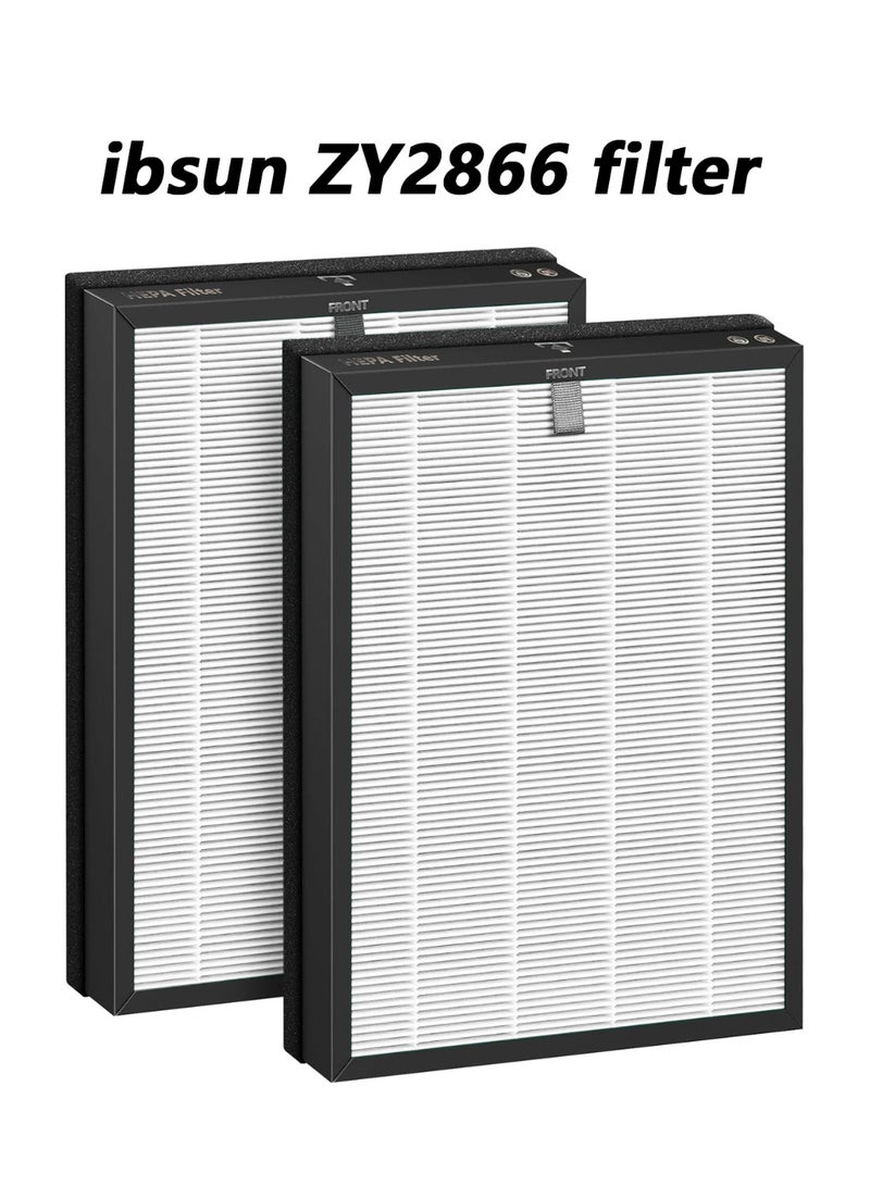 ibsun ZY2866 Air Filter Replacement 4-in-1 High-Efficiency H13 HEPA Air Filter- Standard Version，2 pack - Image 1
