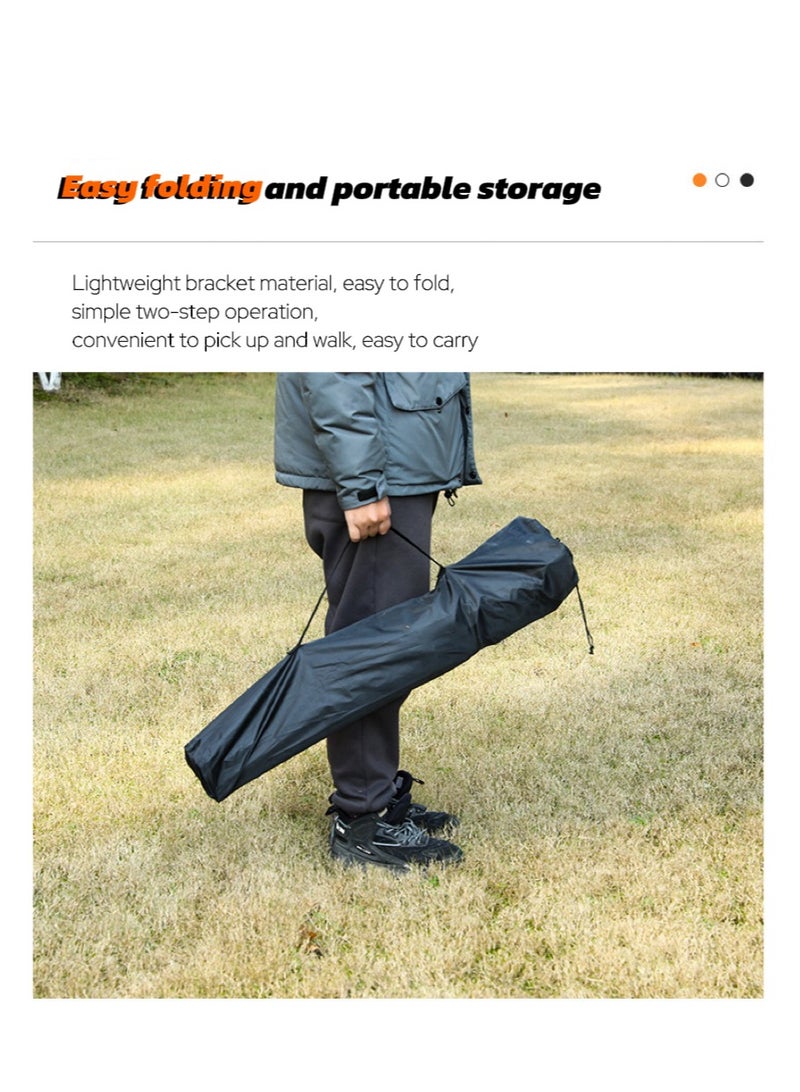 Ultra-Reflective Folding Camp Chair | Indoor/Outdoor Dual-Use (50×50×82cm Aurora White) | Heat-Resistant Cooling Design + Cup Holder - Image 5