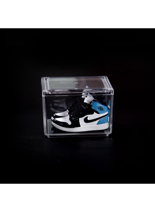 Creative Diy Model Desktop Decoration For Boys And Girls Birthday Gift Trendy Mini AJ Sneakers Shoes Wall-Color:1 Obsidian North Carolina Blue - Image 1