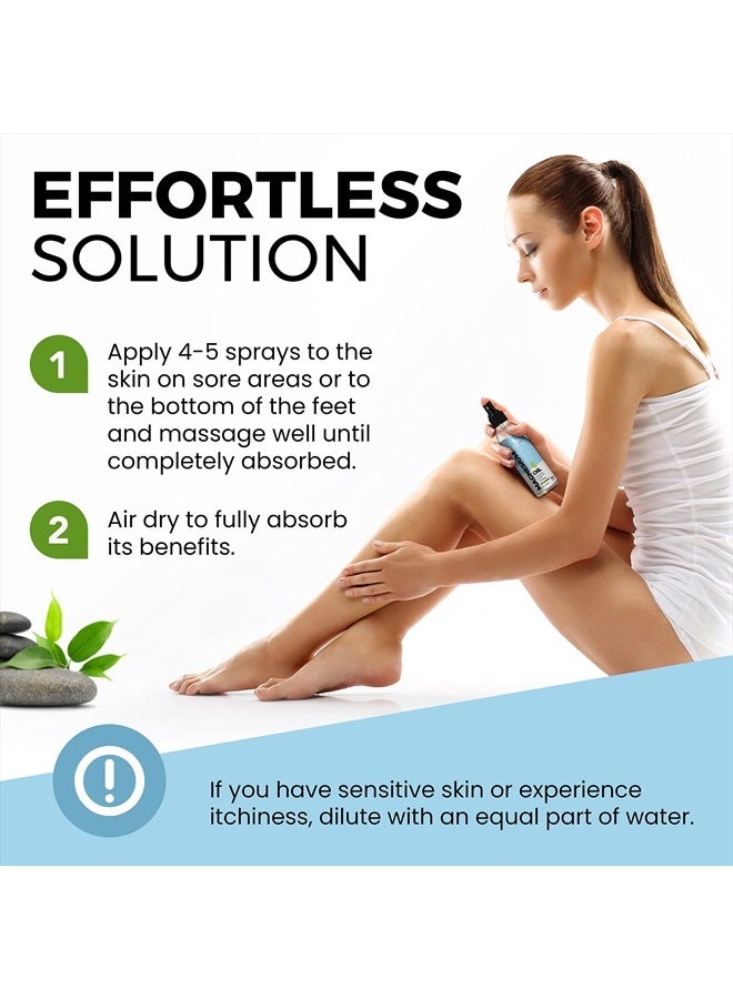 essentiallybased Magnesium Oil Spray - Large 8oz Size - Extra Strength - 100% Pure for Less Sting - Less Itch - Essential Mineral Source - Made in USA - Image 5