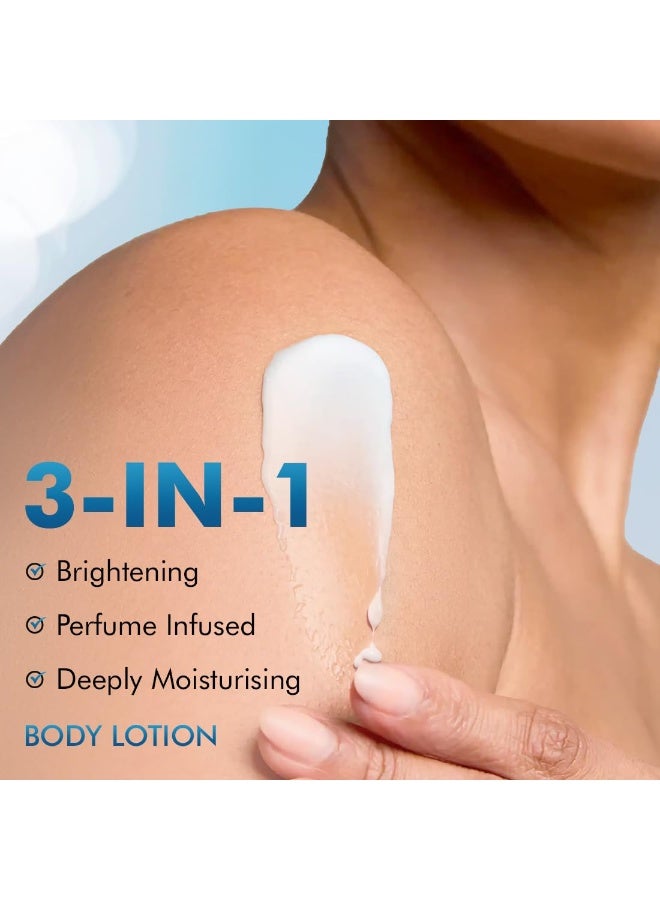 إم كافيين لوشن الجسم إم كافيين باي ذا بلوز، ٣٠٠ مل | ٥٪ نياسيناميد وغلوتاثيون لتفتيح البشرة وإزالة السمرة | عطر خشبي مائي | ترطيب يدوم ٧٢ ساعة | لوشن الجسم الكريمي للاستخدام اليومي في الشتاء للرجال والنساء | للبشرة الجافة - Image 4