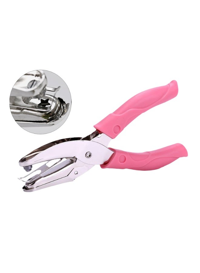 Handheld Hole Paper Punch with Soft Grip Handles Star Hole Punch for Labels and Greeting Cards - Image 5