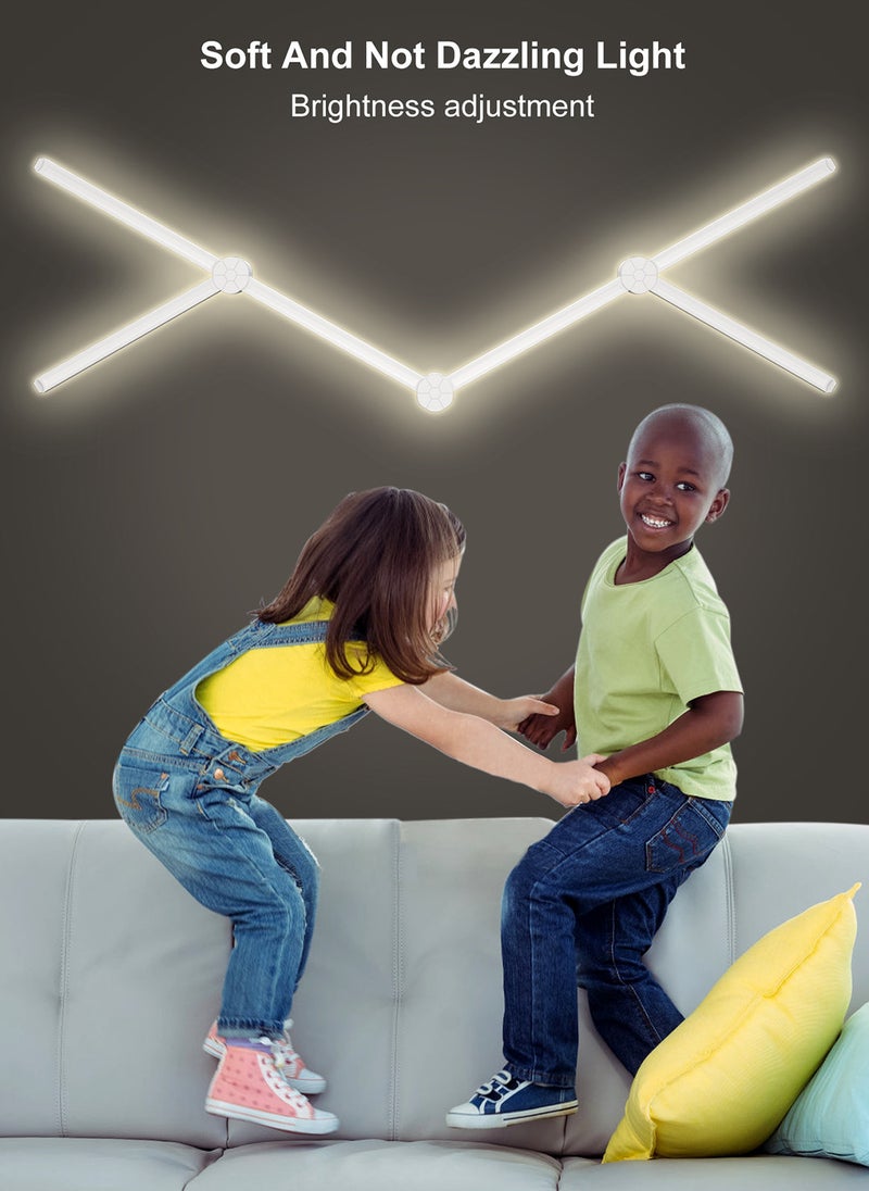 Sharpdo - RGB LED Geometric Splicing Light Strip Set, Supports Bluetooth and App Connection, Suitable for 16 Million Color Options, Suitable for Game Rooms, Bedrooms - Image 1