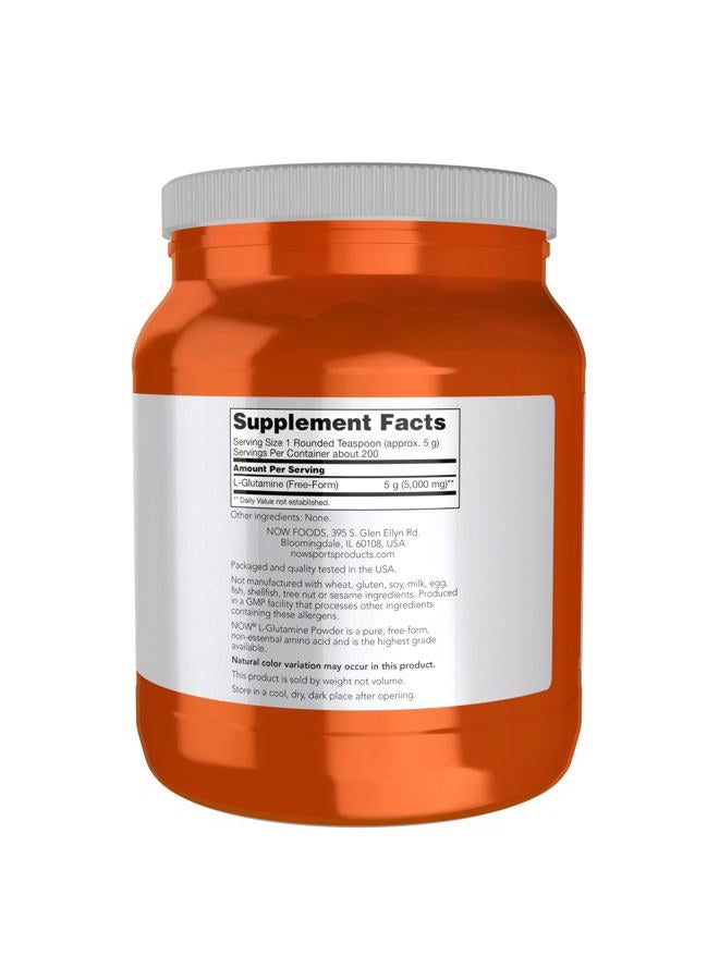 Now Sports Nutrition, L-Glutamine Powder, 35.2 Ounce (Pack of 1) - Image 2