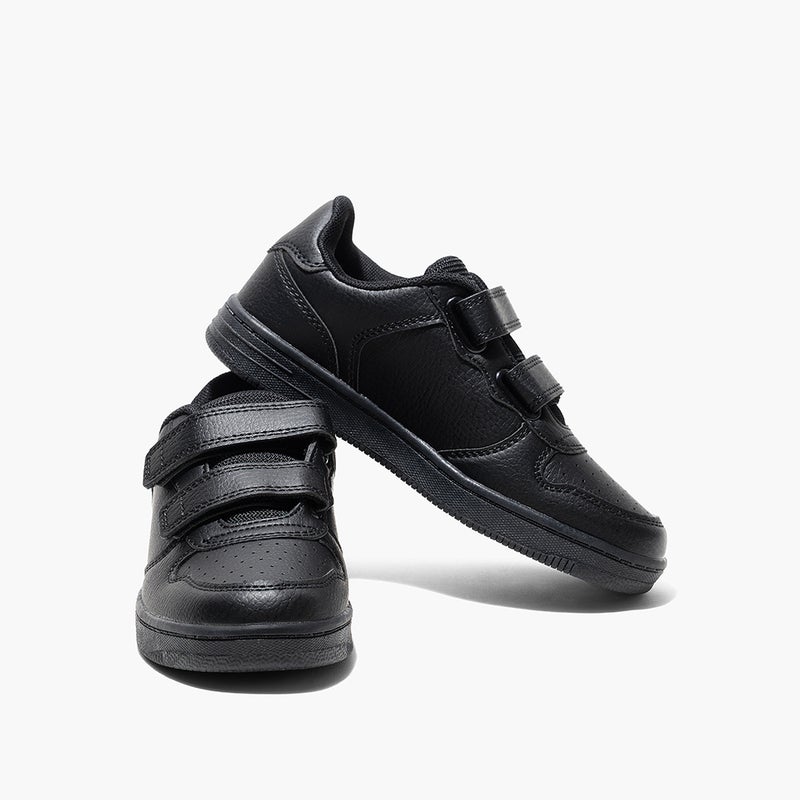 Amica Kids School Shoes  Lightweight, breathable vegan leather sneakers with anti-slip rubber outsole, memory foam insoles, and double Velcro closure for boys, girls, and school wear. - Image 5