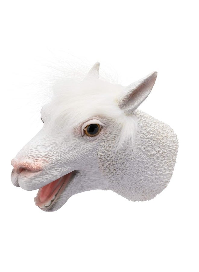 Yolococa Yolococa Alpaca Puppet Lama Head Puppets Realistic Soft Latex Rubber Animal Glove Hand Puppet for Kids  - Image 3