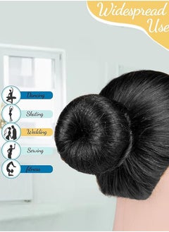 Generic Black Hair Nets 60Pcs Hair Nets Invisible 60Pcs U Shaped Pins For Cleaning,Food Service, Bun Making, Ballet, and Versatile Hairstyling  - Image 5