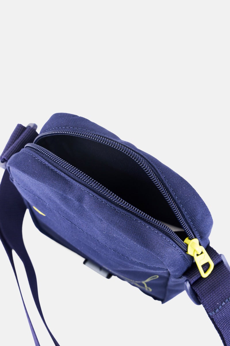PUMA Men Brand Logo Crossbody Bag, Navy - Image 3