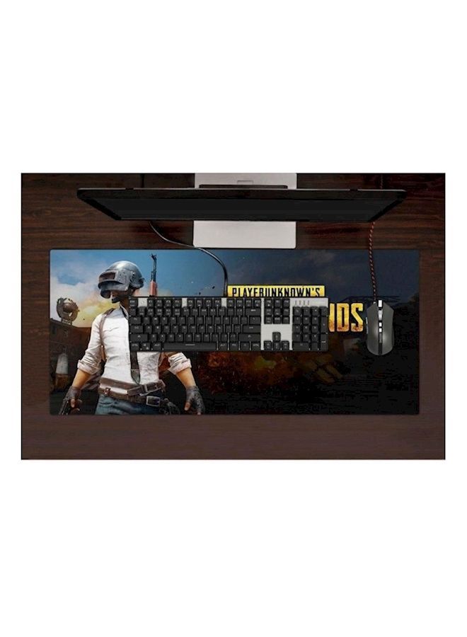 NIBEMINENT PUBG Printed Mouse Pad Black/Yellow/White  - Image 4