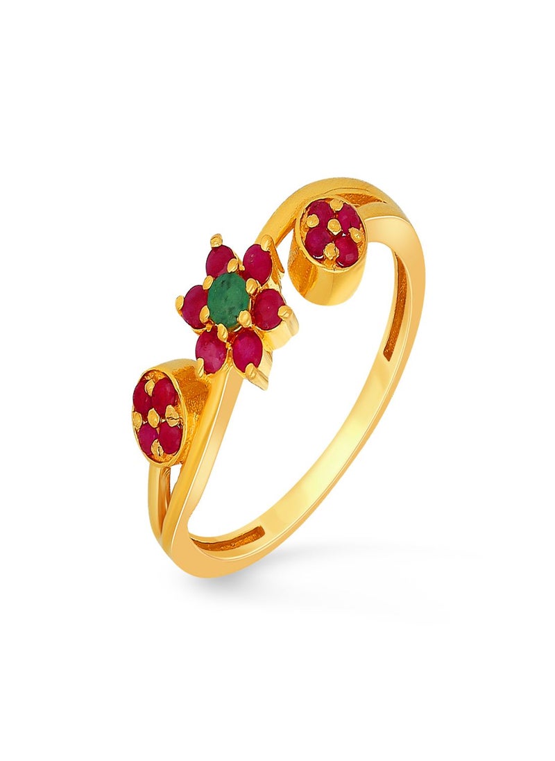 Malabar Gold and Diamonds 22 Carat 916 Purity Precia Gemstone Ring PRGGEN763RN1 for Women  - Image 1