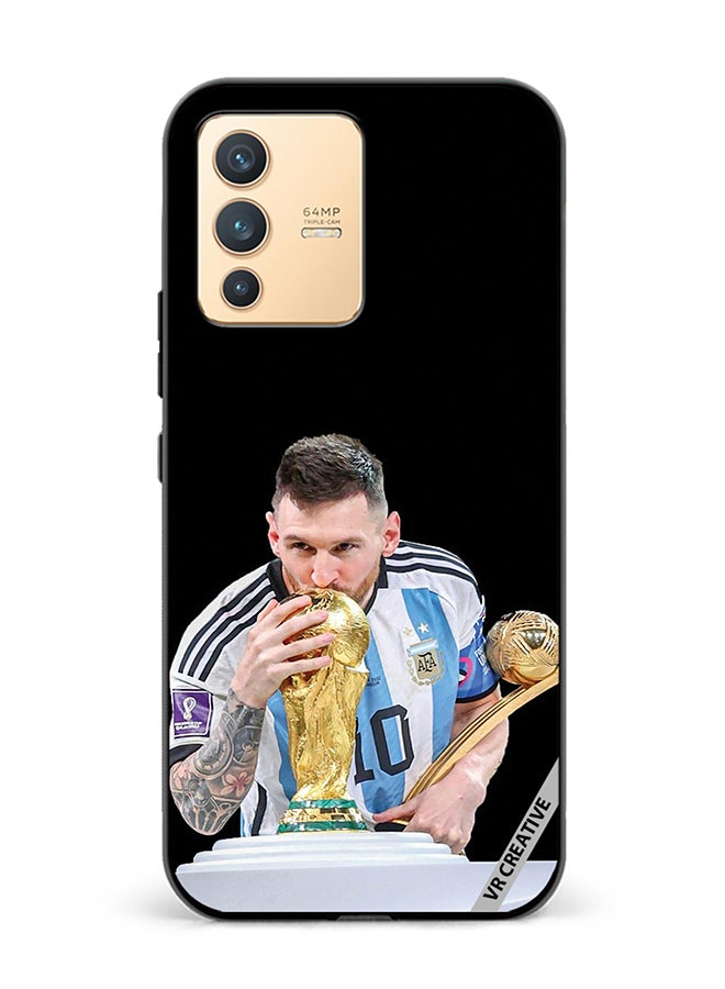 VR CREATIVE Protective Case Cover For Vivo V23 5G Messi Design Multicolour - Image 1