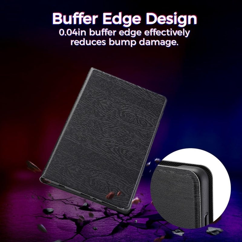 Slim TPU Case for Tab Lite 8.7 T220 T225 (2021), Lightweight Protective Case with Foldable Stand Cover, Black - Image 3