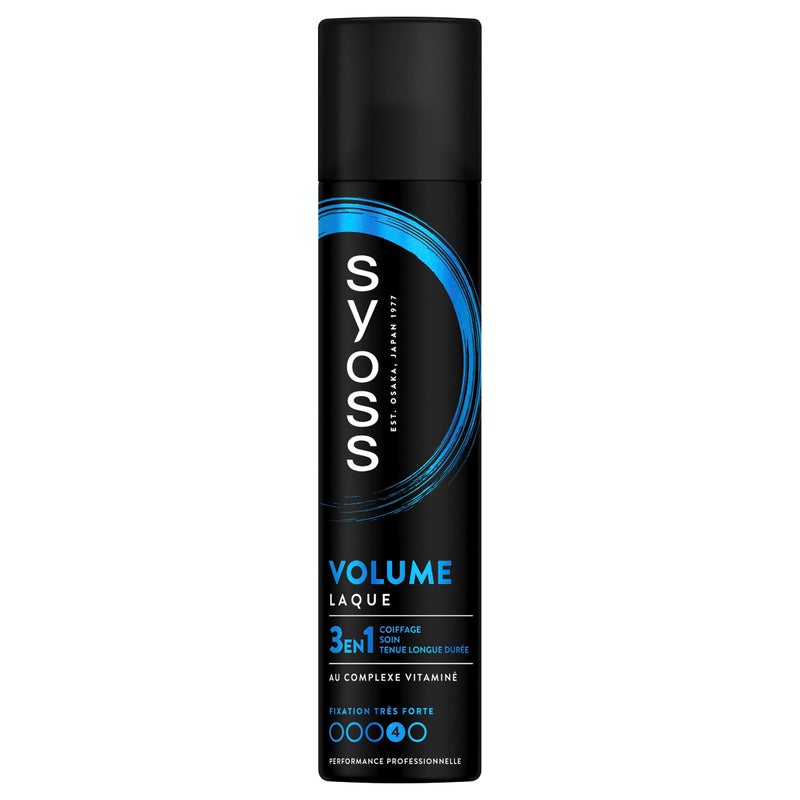 SYOSS, 3-in-1 Volume, Hairspray, Hairdressing, Care, Long-Lasting Wear, Vitamin Complex Formula, Provitamin B5, Niacinamide, Very Strong Fit, Professional Performance, 300 ml
